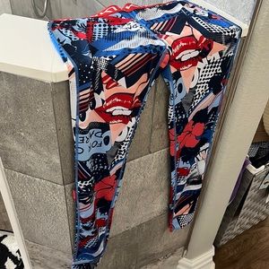 Girl power workout leggings